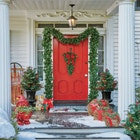 Pre-Lit Arrow-Tip Vertical Teardrop Swag image number null