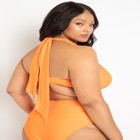 Gabi Fresh Swim x ELOQUII Halter Tie Bikini Top image number null