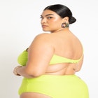 Gabi Fresh Swim x ELOQUII Cutout One Shoulder Bikini Top image number null