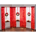 Set Of 3 Cordless Pre-Lit Mini Christmas Wreaths image number null