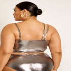 Gabi Fresh Swim x ELOQUII Asymmetrical Neckline Bikini Top image number null