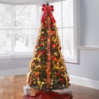 Fully Decorated Pre-Lit 7&frac12;FT Pop-Up Christmas Tree image number null