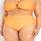 Gabi Fresh Swim x ELOQUII High Waisted Bikini Bottom with Side Sash image number null