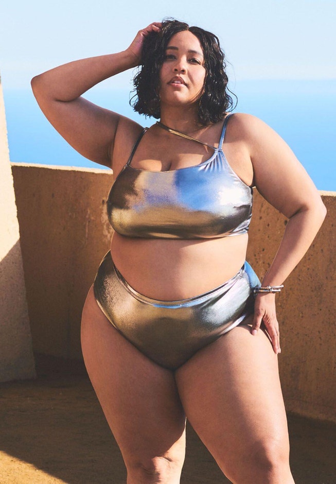 Gabi Fresh Swim x ELOQUII High Waisted Bikini Bottom image number null