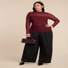 Paneled Sheer Turtleneck image number null