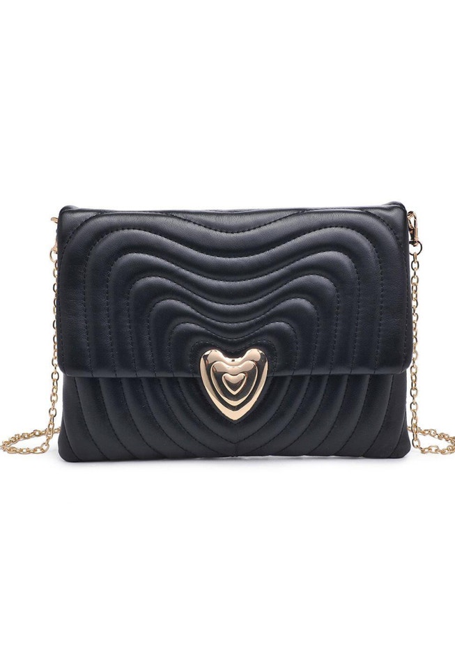Quilted Heart Clutch image number 0