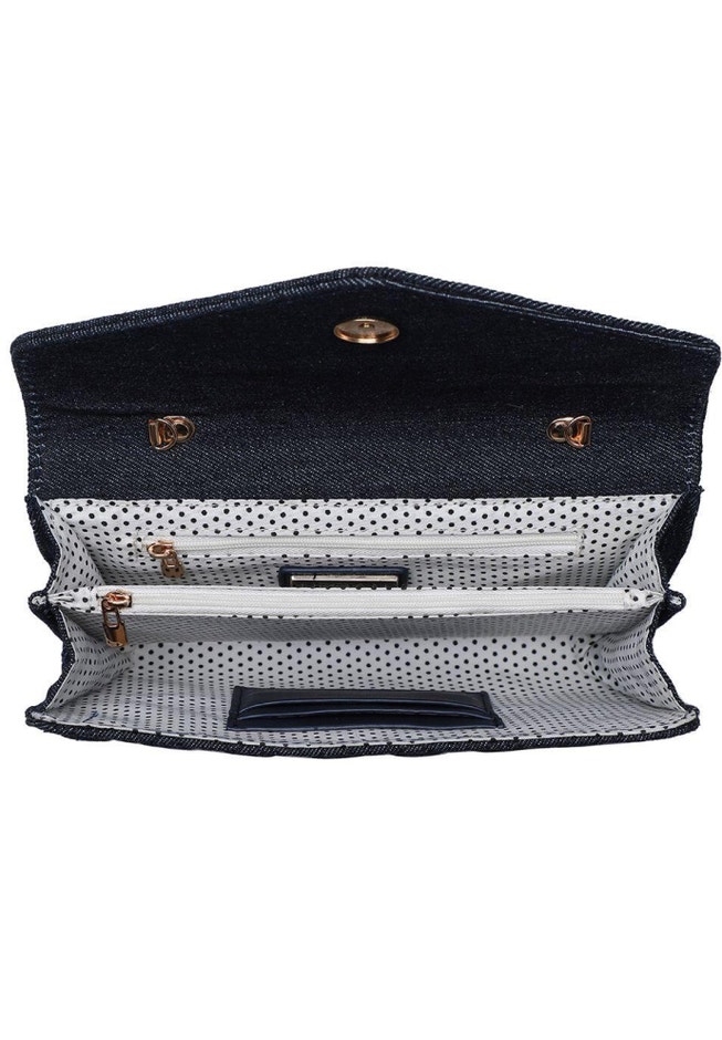Quilted Denim Clutch image number null