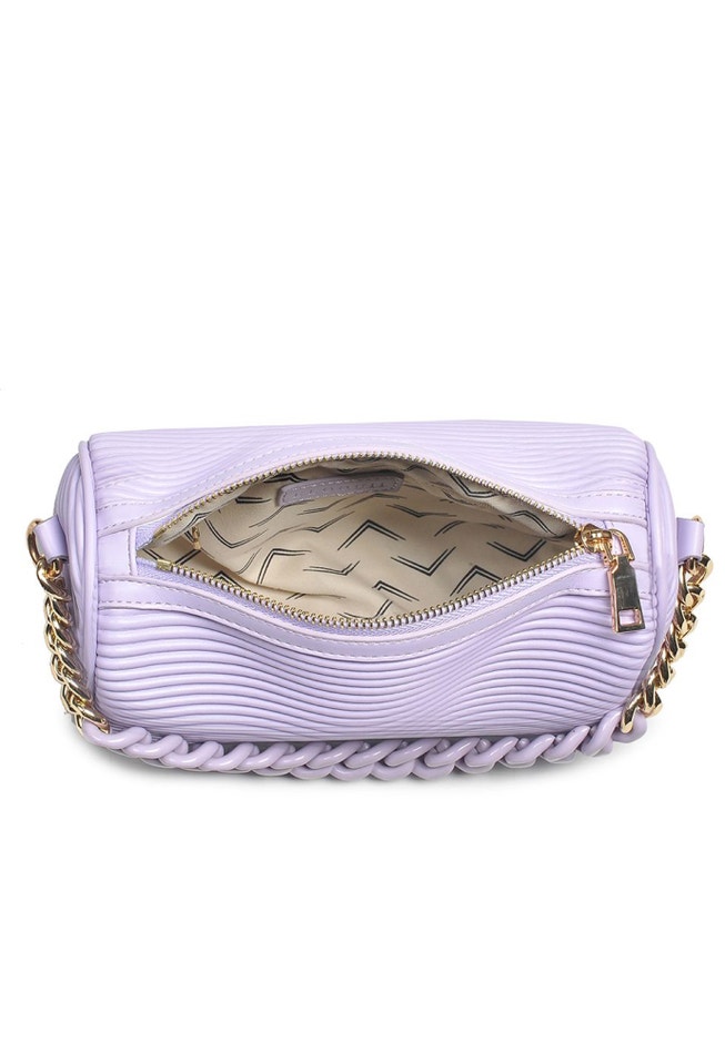 Ribbed Detail Crossbody with Chain - Extended Length image number 3