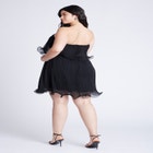 Ruffle Hem Mini Dress image number null