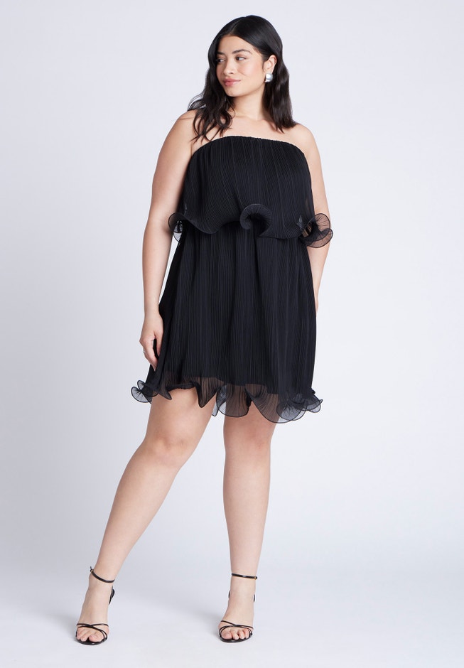 Ruffle Hem Mini Dress image number 1