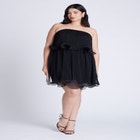 Ruffle Hem Mini Dress image number null