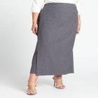 Maxi Structured Wrap Skirt image number null