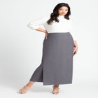 Maxi Structured Wrap Skirt image number null