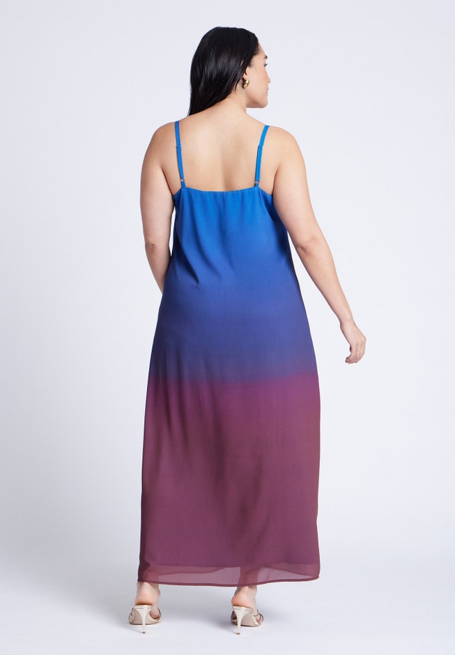 Ombre Chiffon Dress image number null