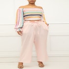 ELOQUII Elements Smocked Off The Shoulder Top image number null