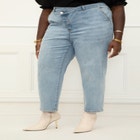 ELOQUII Elements Overlap Waist Jean image number null