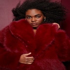 Shaggy Faux Fur Coat image number null