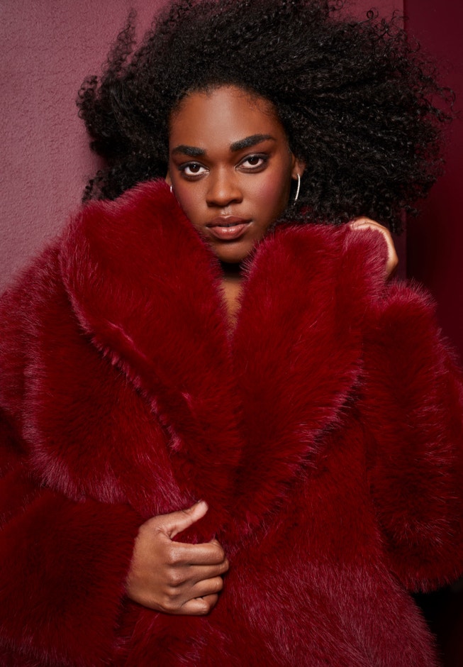 Shaggy Faux Fur Coat image number 4