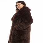 Shaggy Faux Fur Coat image number null