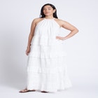 Lace Detail Aline Dress image number null