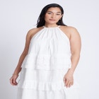 Lace Detail Aline Dress image number null