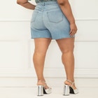 ELOQUII Elements Overlap Waistband Shorts image number null