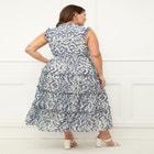 ELOQUII Elements Sleeveless Ruffle Trimmed Dress image number null