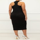 ELOQUII Elements Crochet Racerback Midi Dress image number null