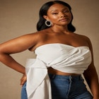 Bridal by ELOQUII Bow Bustier Top image number null