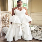 Bridal by ELOQUII Maxi Ruffle Top image number null