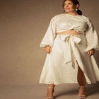 Bridal by ELOQUII Balloon Sleeve Top image number null