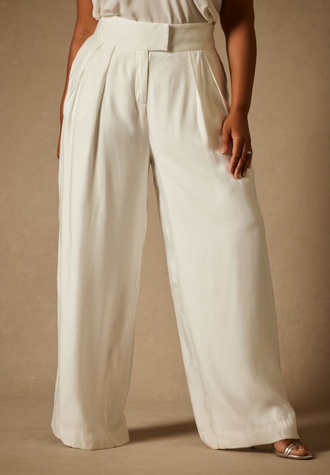 Bridal by ELOQUII Wide Leg Pant image number 1