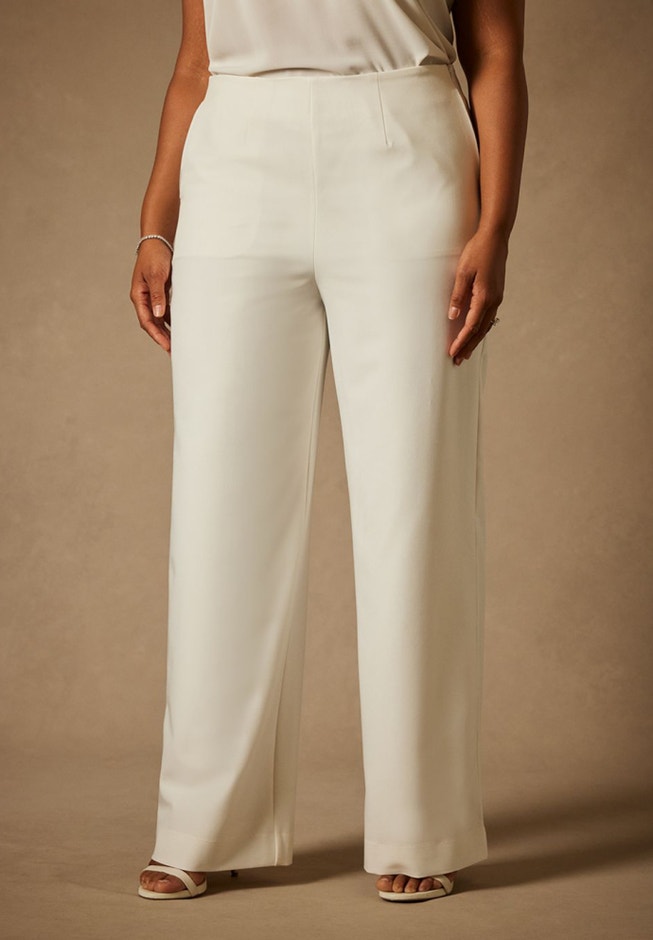 Bridal by ELOQUII High Waist Straight Leg Pant image number 1