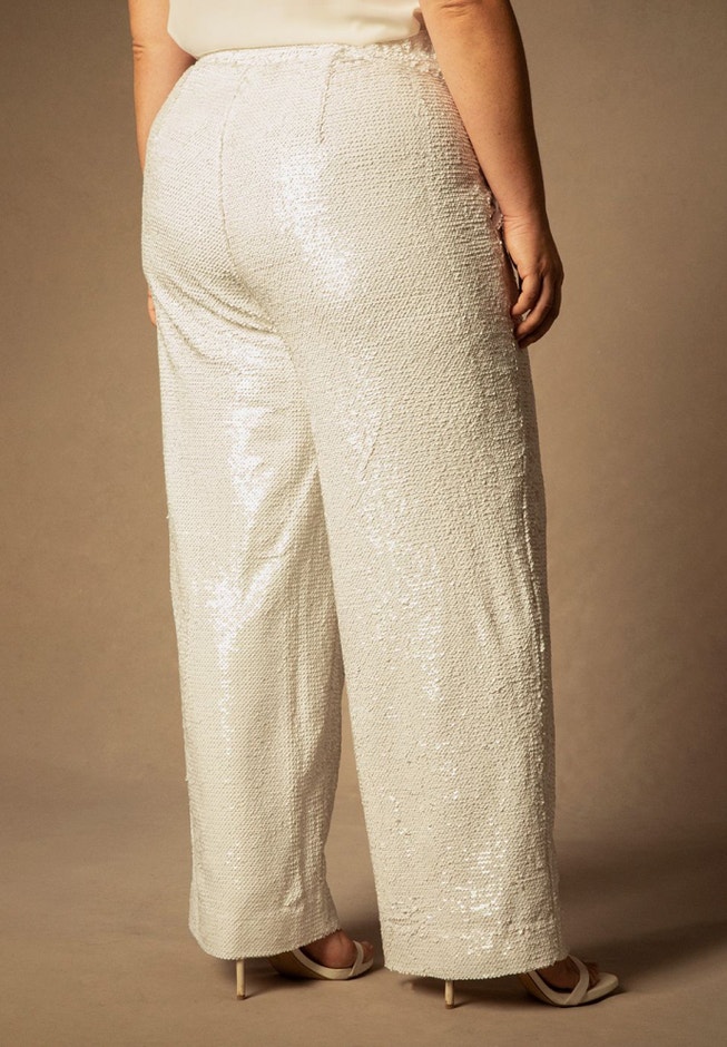 Bridal by ELOQUII Sequin Pant image number 2