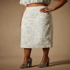 Bridal by ELOQUII Printed Pencil Skirt image number null