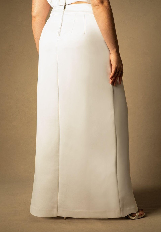 Bridal by ELOQUII Bustier Top with Sheath Skirt image number 3