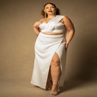 Bridal by ELOQUII Bustier Top with Sheath Skirt image number null