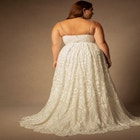 Bridal by ELOQUII Sequin Gown With Detachable Skirt image number null