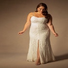 Bridal by ELOQUII Sequin Gown With Detachable Skirt image number null