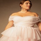 Bridal by ELOQUII Mixed Tulle Gown image number null