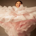 Bridal by ELOQUII Mixed Tulle Gown image number null