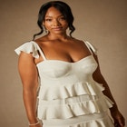 Bridal by ELOQUII Corseted Tiered Dress image number null