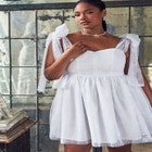 Bridal by ELOQUII Tie Shoulder Dress image number null