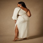 Bridal by ELOQUII One Shoulder Cutout Gown image number null