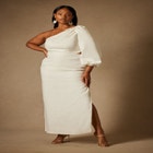 Bridal by ELOQUII One Shoulder Cutout Gown image number null