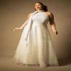 Bridal by ELOQUII Halter Glitter Gown image number null