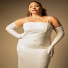 Bridal by ELOQUII Sequin Column Dress image number null