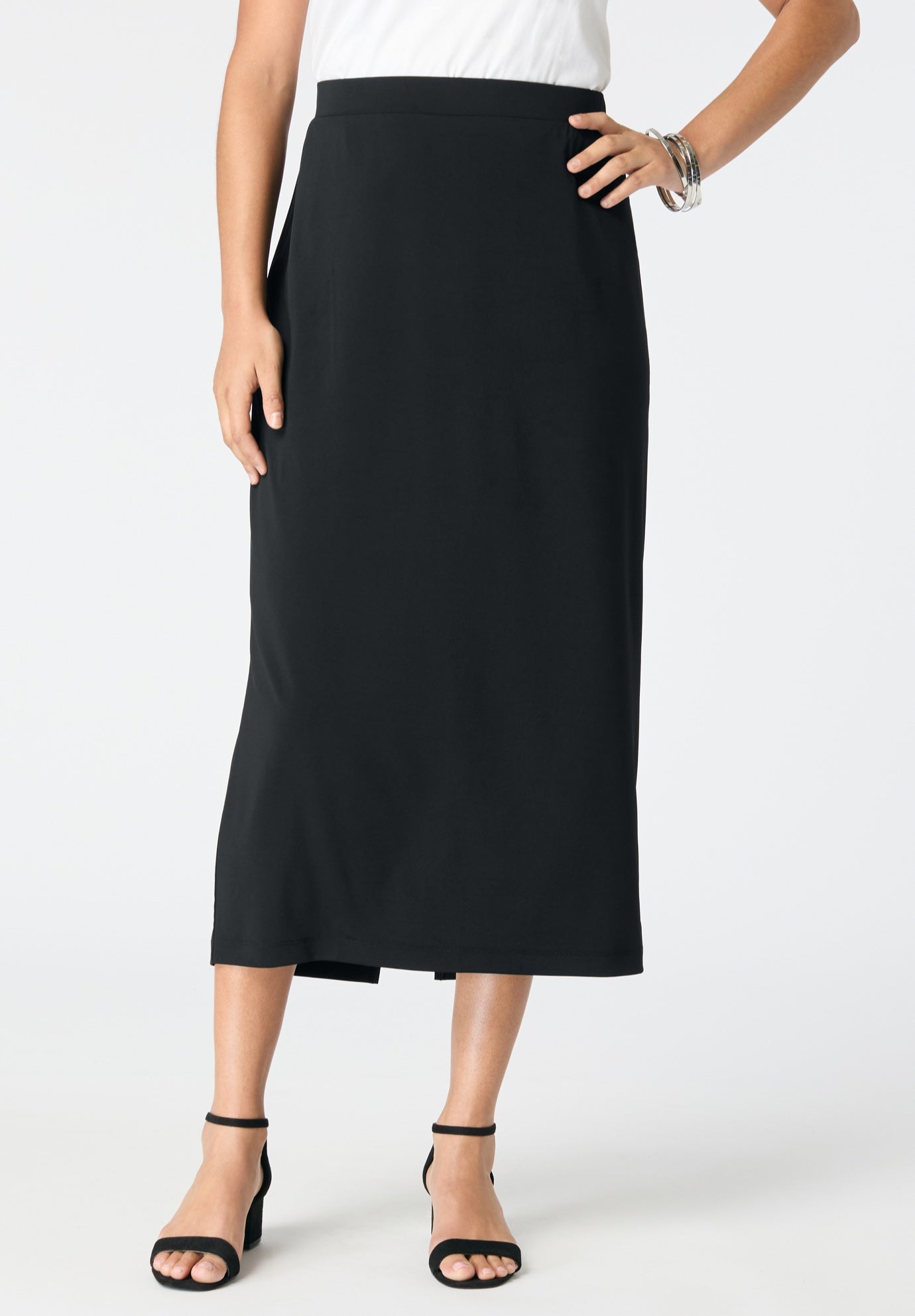 Ultrasmooth&reg; Fabric Midi Skirt image number 0