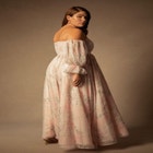 Bridal by ELOQUII Off The Shoulder Printed Dress image number null