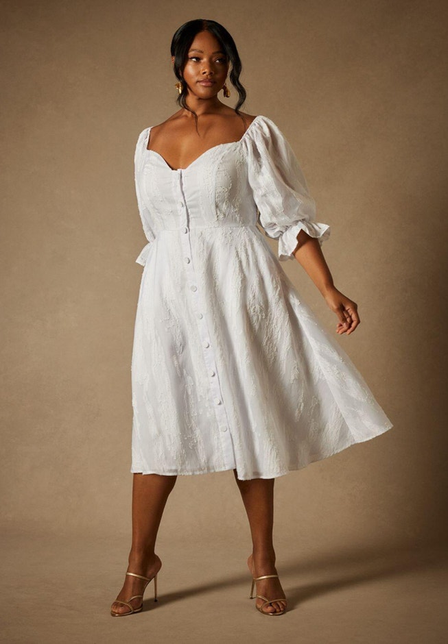 Bridal by ELOQUII Sweetheart Neck Dress image number 0
